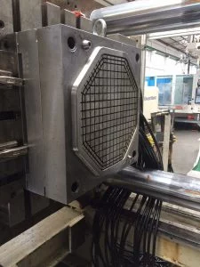 Mold insert plate is produced in Portugal. Inserts are made with DMLS for optimal cooling